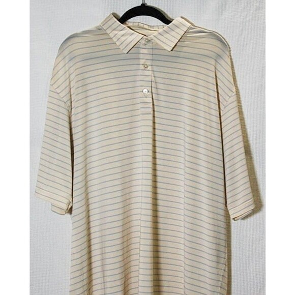 NWT FootJoy Stretch Lisle Pinstripe Self Collar Polo 2XL - Picture 2 of 5
